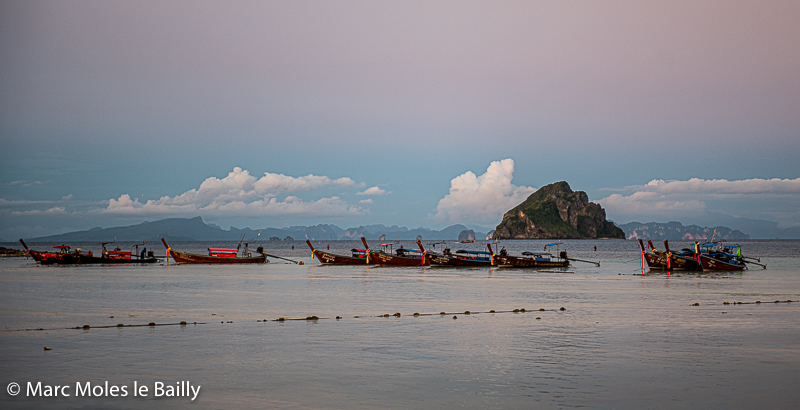 Photography by Marc Moles le Bailly - Asia - Long Tail at Sunset